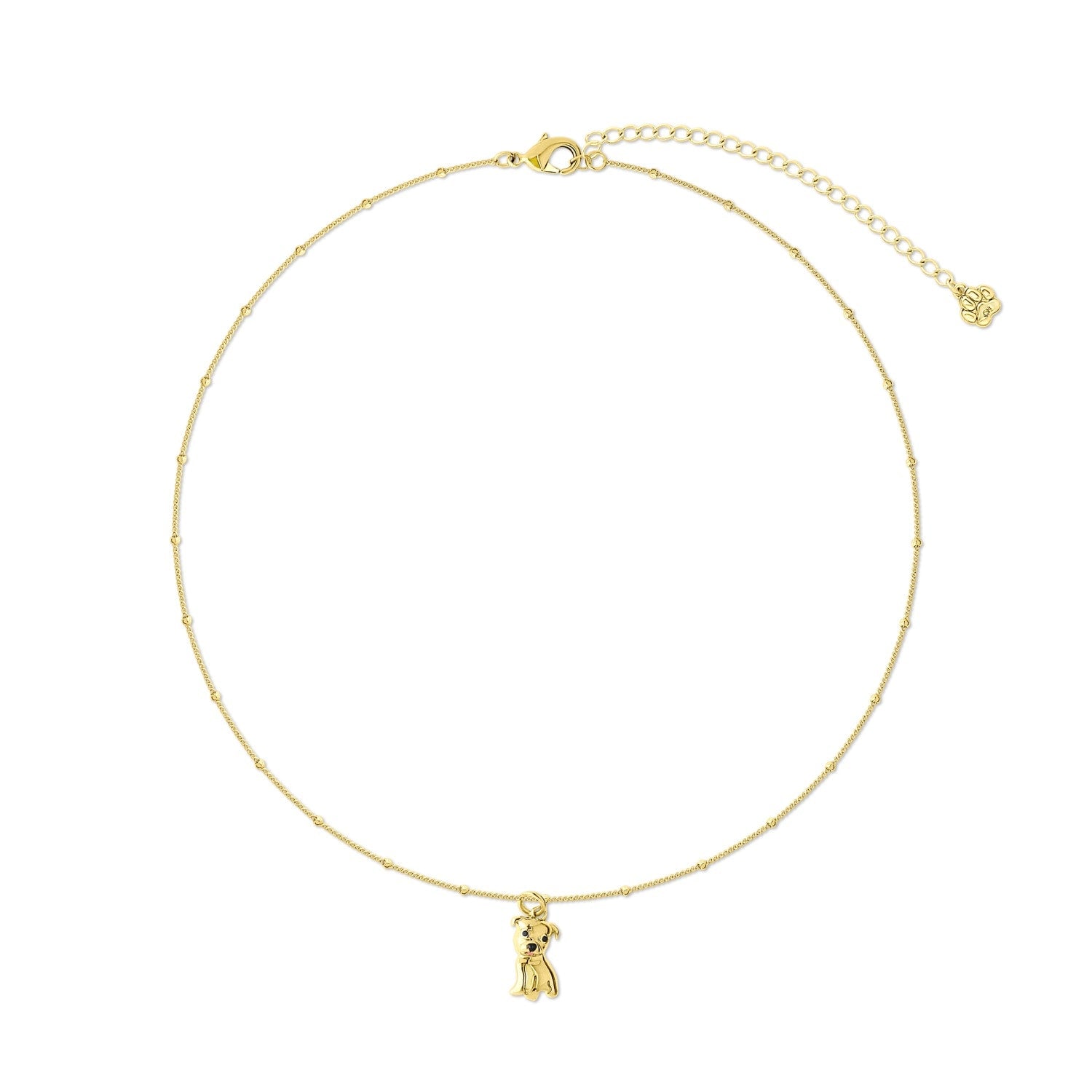 Cloud Haven Mini Pittie Sweetie Pendant In Truffle Gold