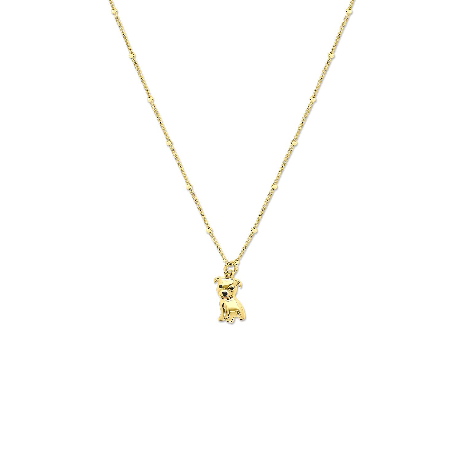 Cloud Haven Mini Pittie Sweetie Pendant In Truffle Gold