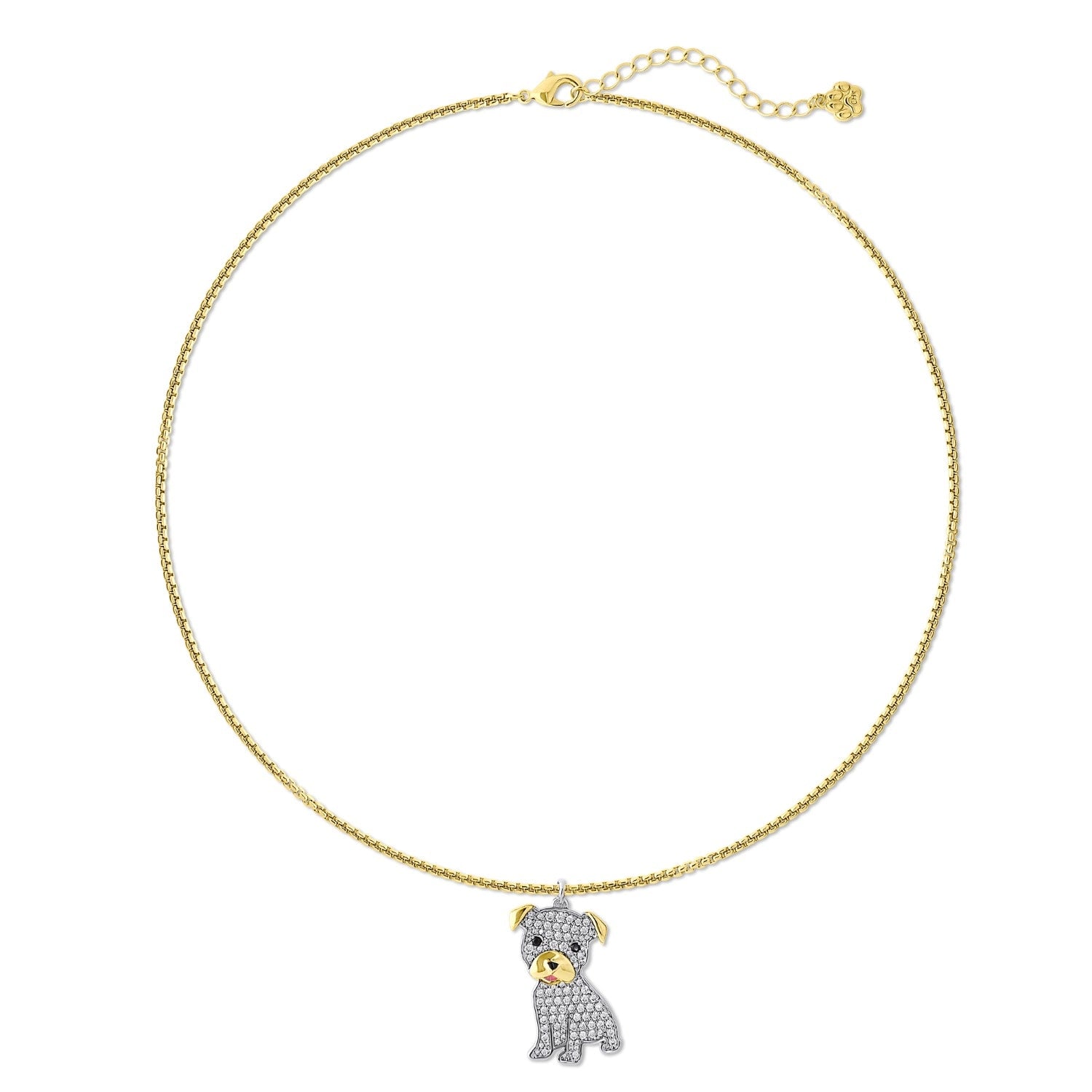 Cloud Haven Pit Bull Pendant Necklace