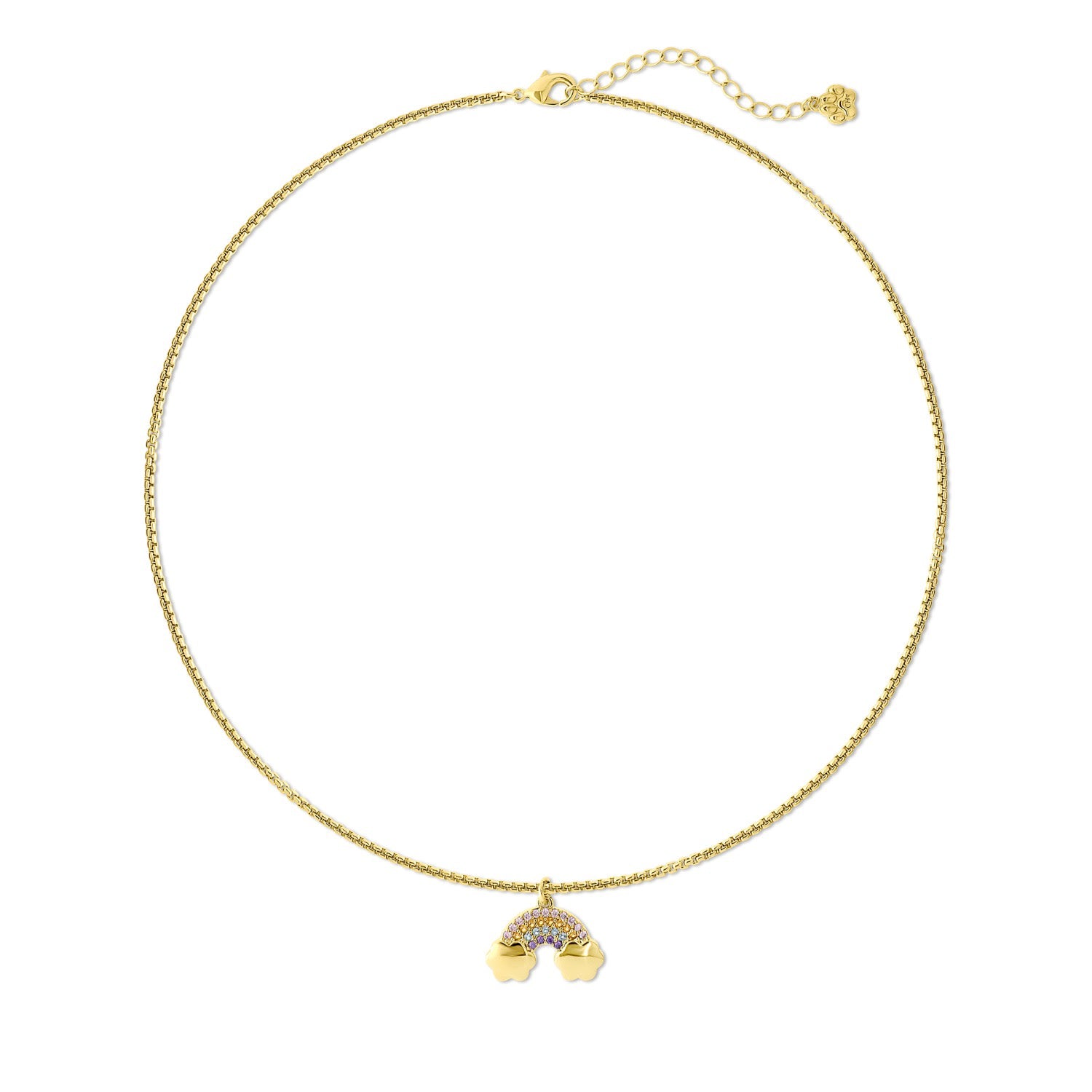 Cloud Haven Rainbow Pendant Necklace