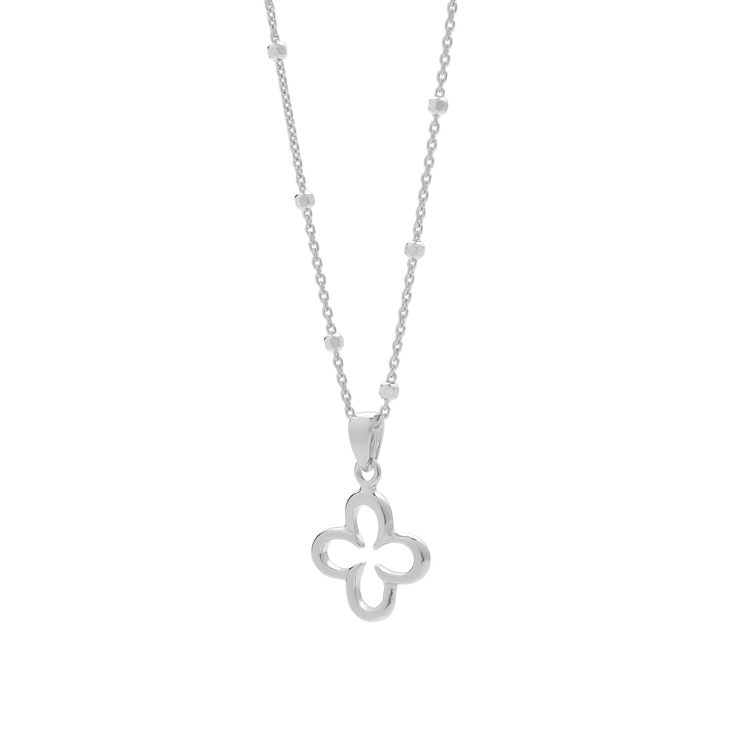 Clover Necklace Sterling Silver