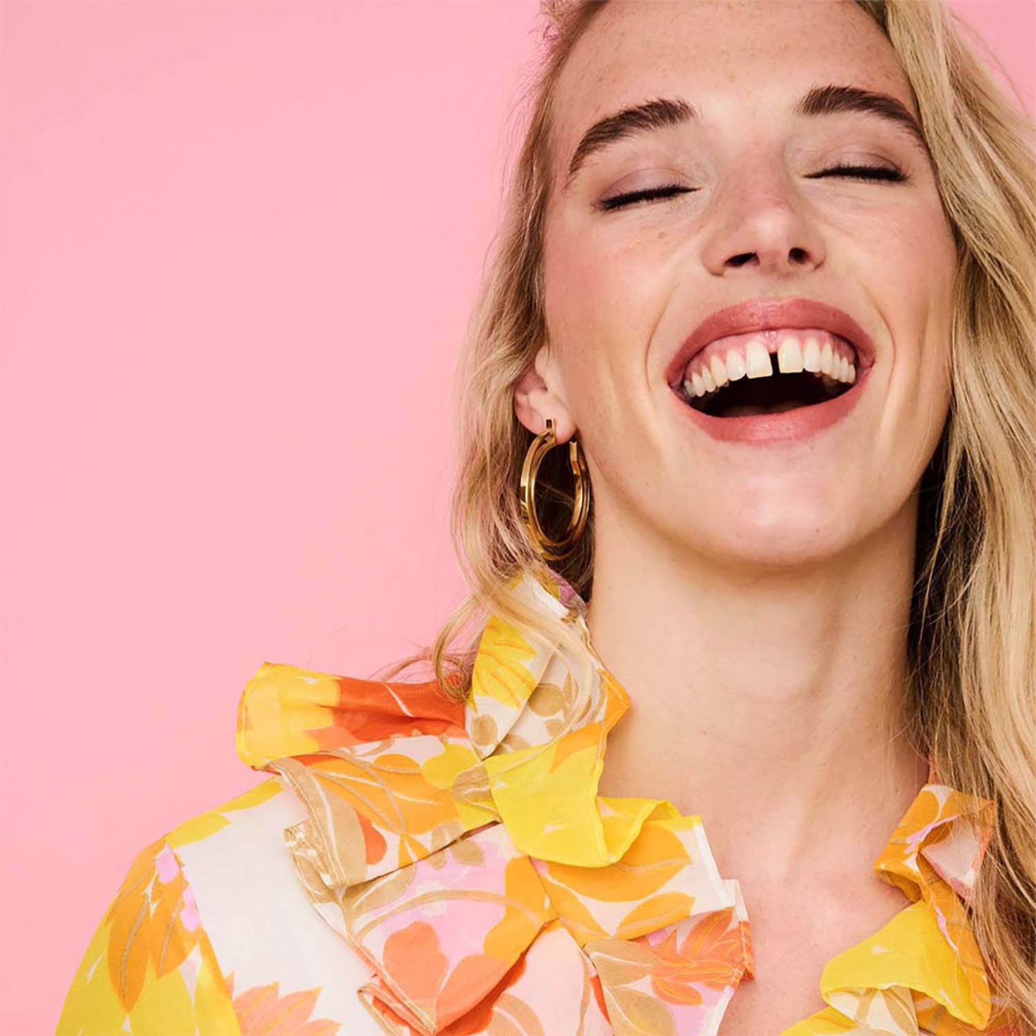 Large Double Hoops - Gold