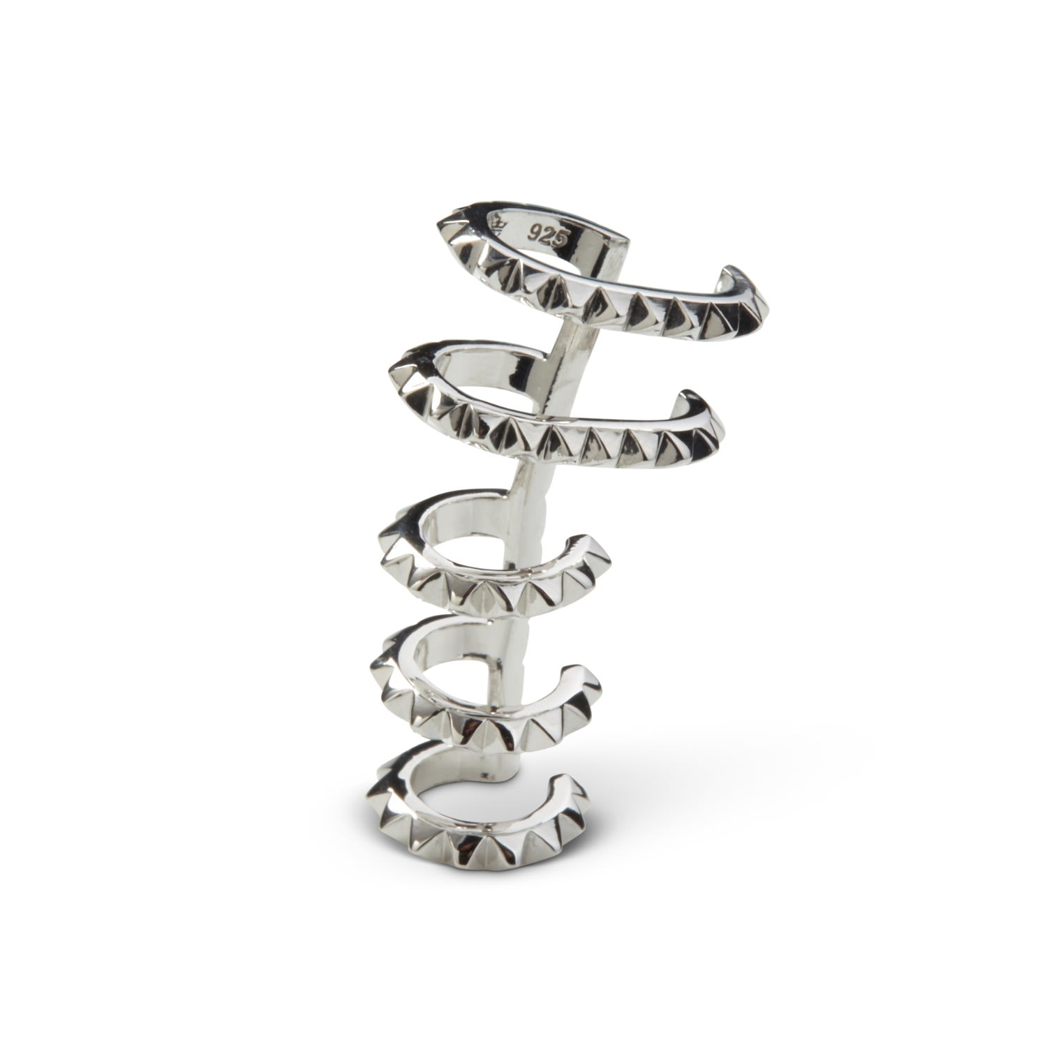 Croc Ear Cuff Silver