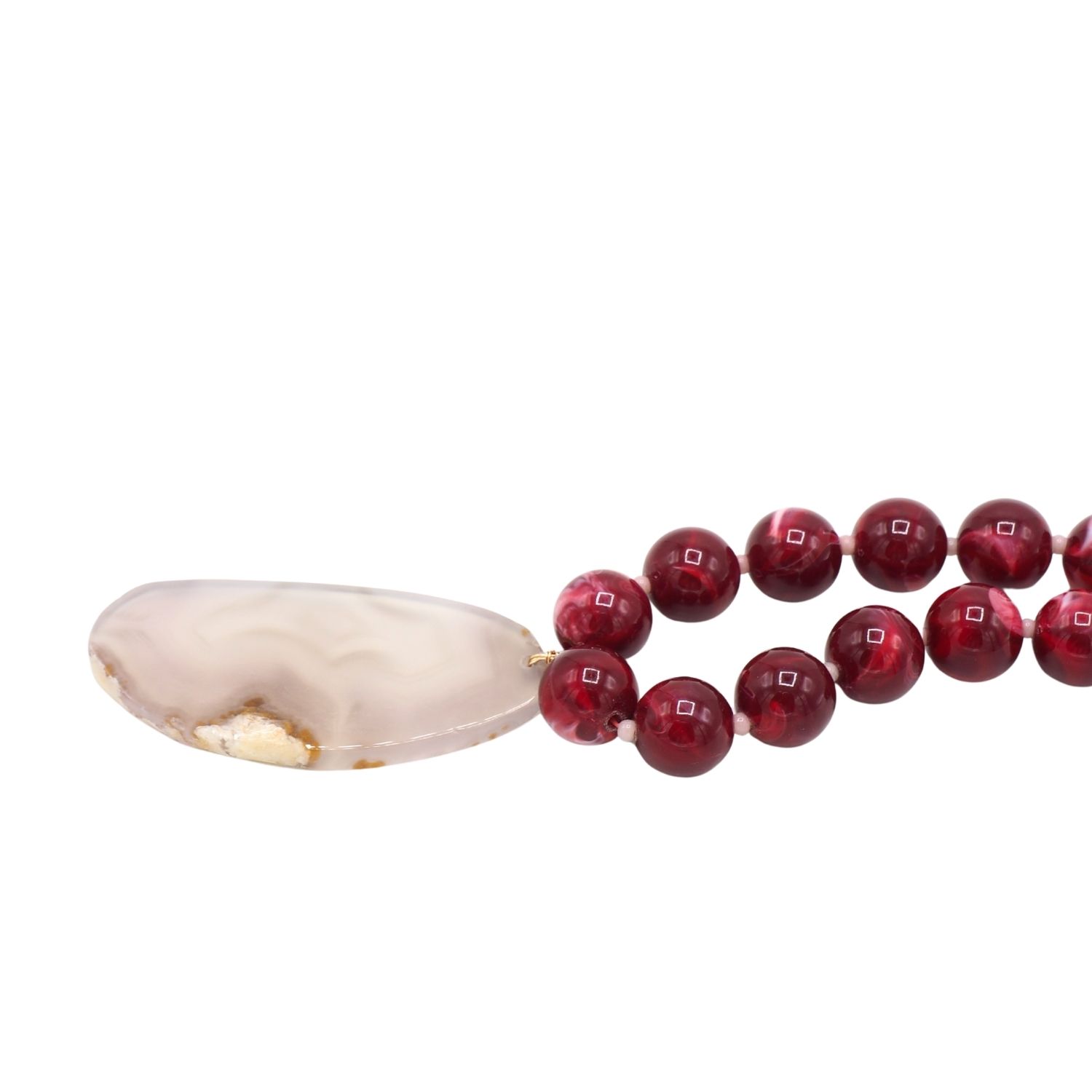 Cobra Necklace - Dark Red