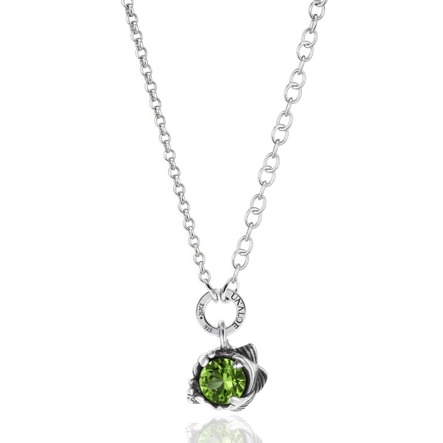 Coleus Circulus Necklace Silver With Pea Zirconia - Elegant Women's Jewelry
