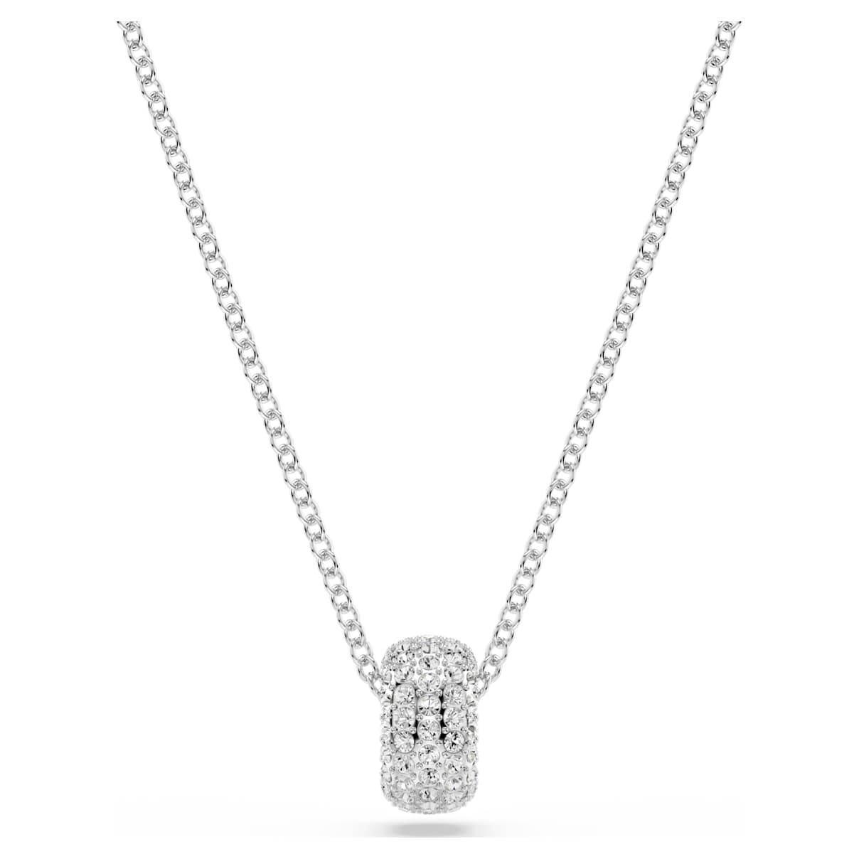 DEXTERA PENDANT WHITE RHODIUM PLATED