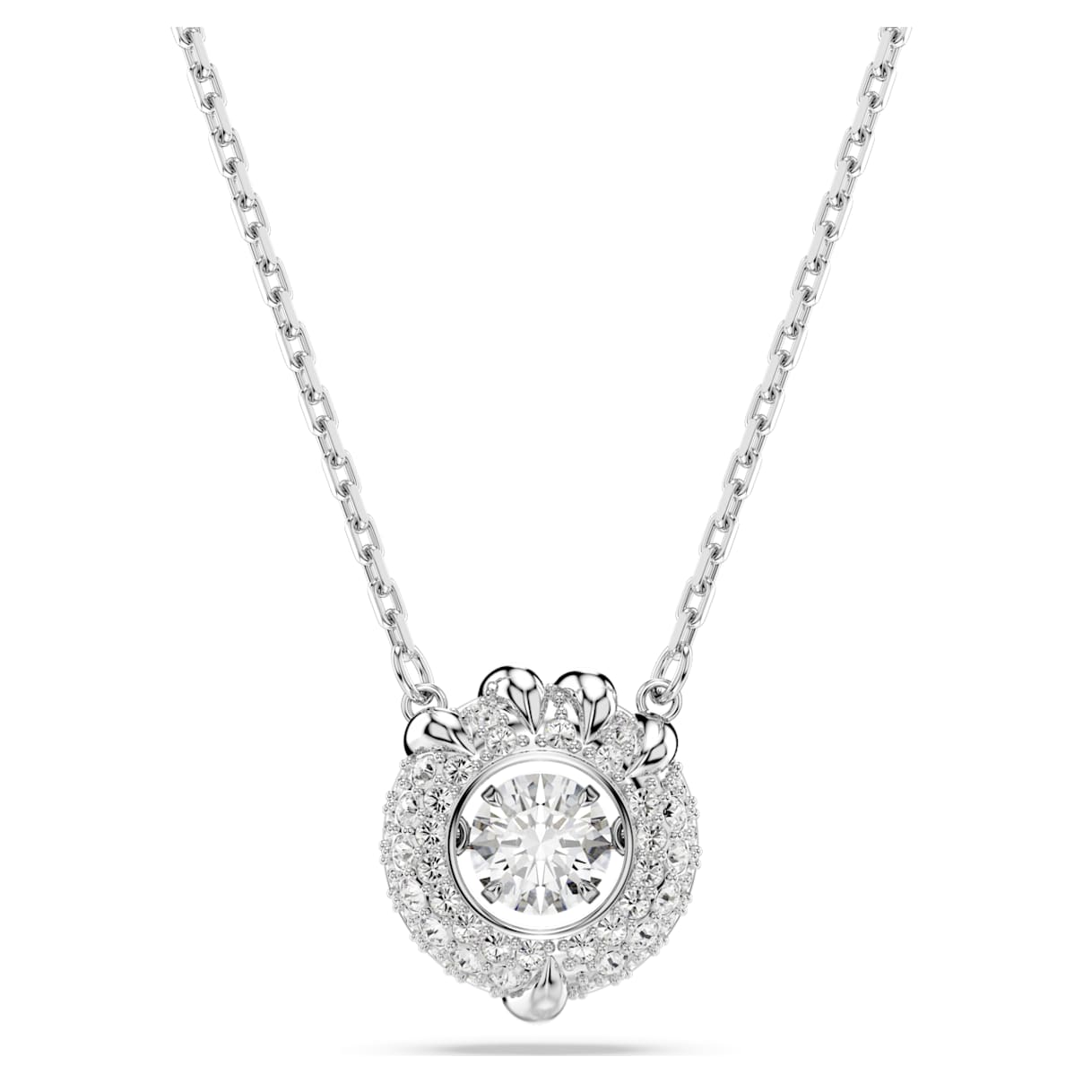 DRAGON PHOENIX PENDANT DRAGON S CLAW WHITE RHODIUM PLATED
