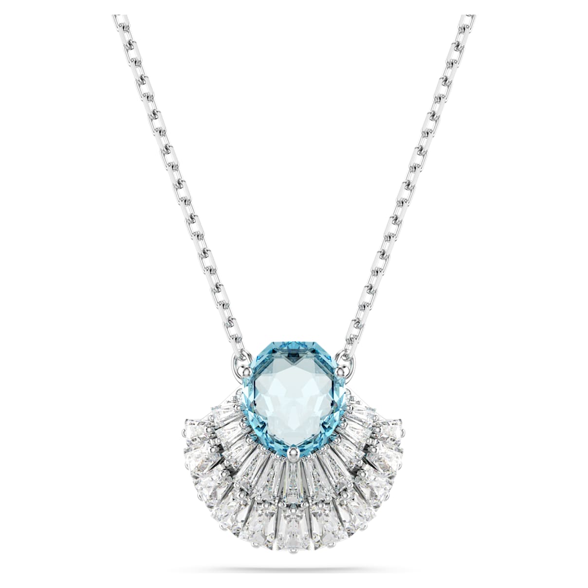 IDYLLIA PENDANT SHELL BLUE RHODIUM PLATED