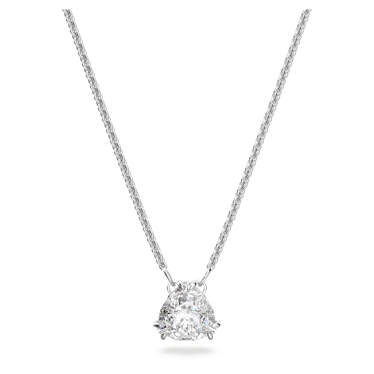 MATRIX PENDANT TRILLIANT CUT WHITE RHODIUM PLATED