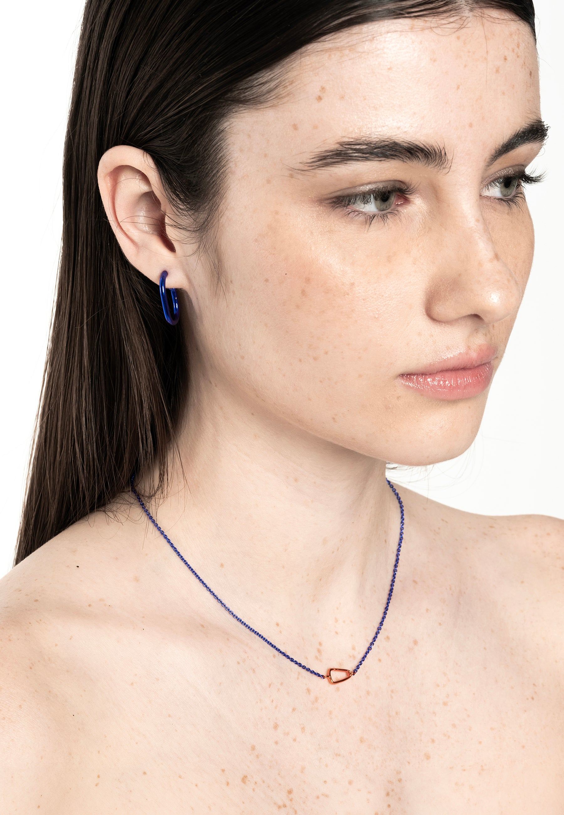 Saito Blue And Orange Necklace