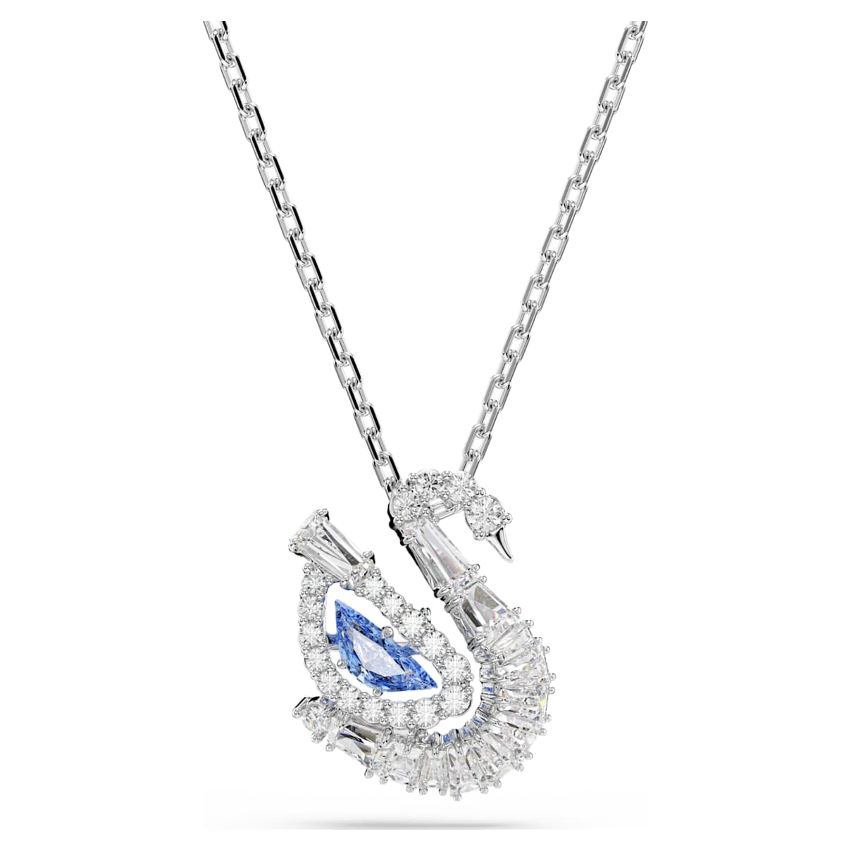 SWAN PENDANT MIXED CUTS SWAN BLUE