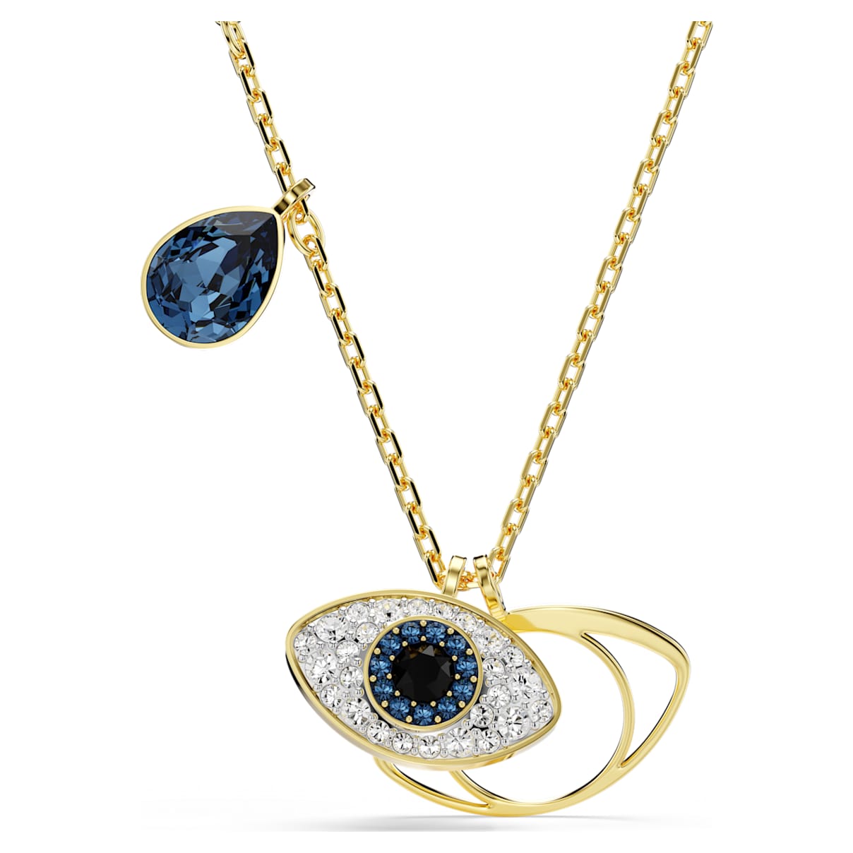 SYMBOLICA PENDANT EVIL EYE BLUE GOLD TONE PLATED