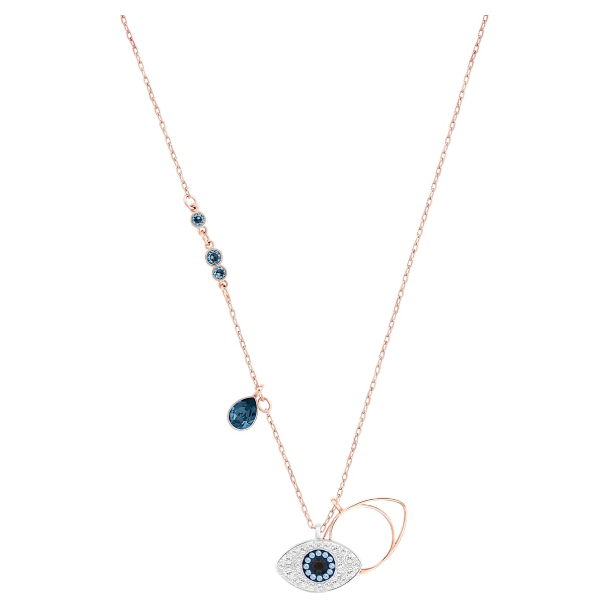 SYMBOLICA PENDANT EVIL EYE BLUE MIXED METAL FINISH