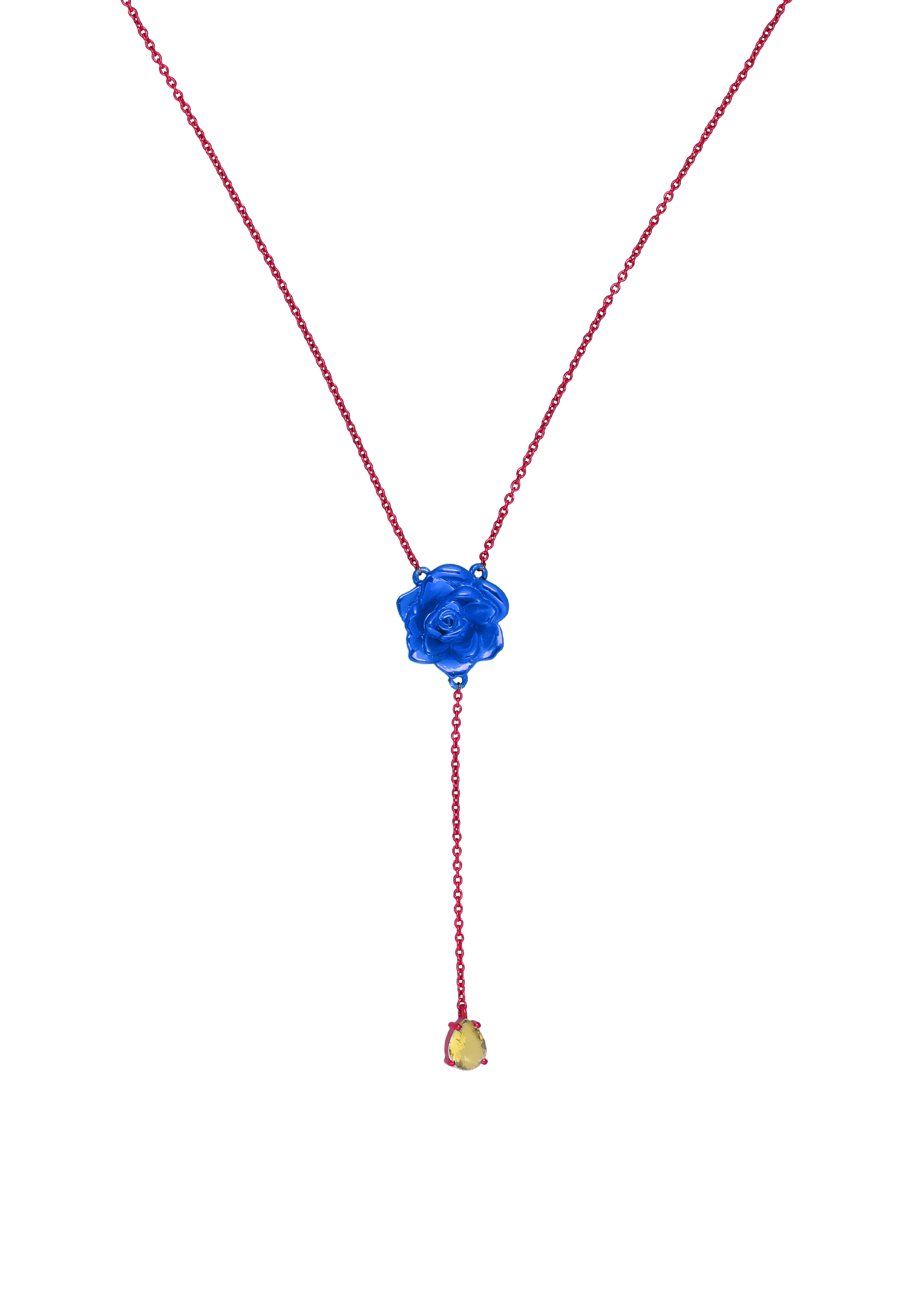 Batou Necklace Pink, Blue