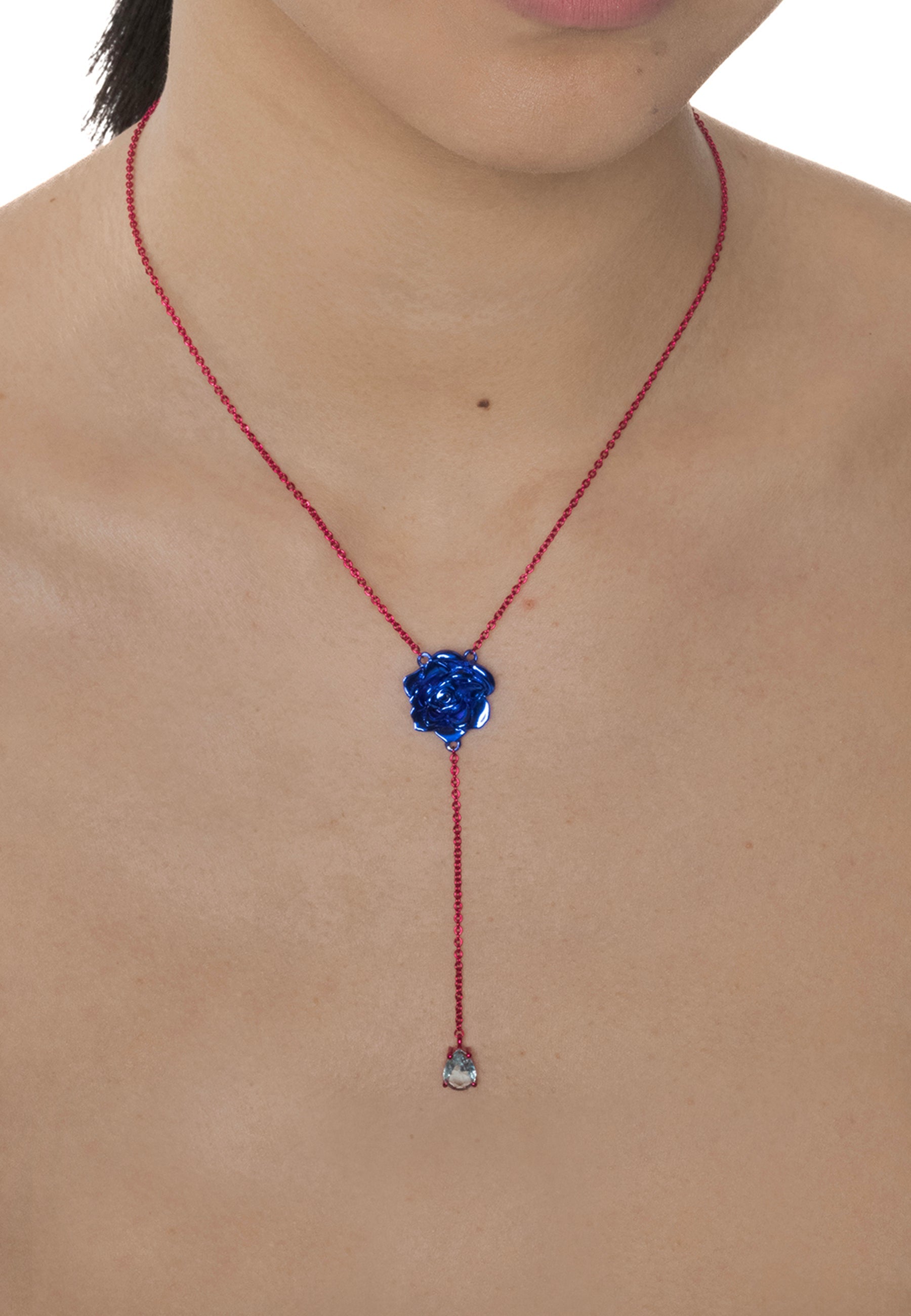 Batou Necklace Pink, Blue