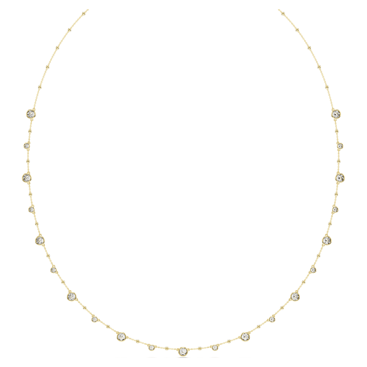 IMBER STRANDAGE ROUND CUT WHITE GOLD TONE PLATED