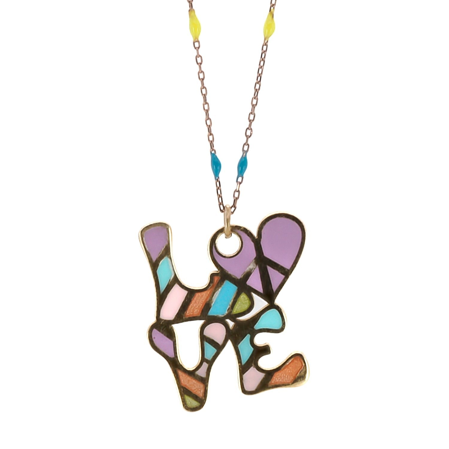 Color Of Love Necklace -Pink-