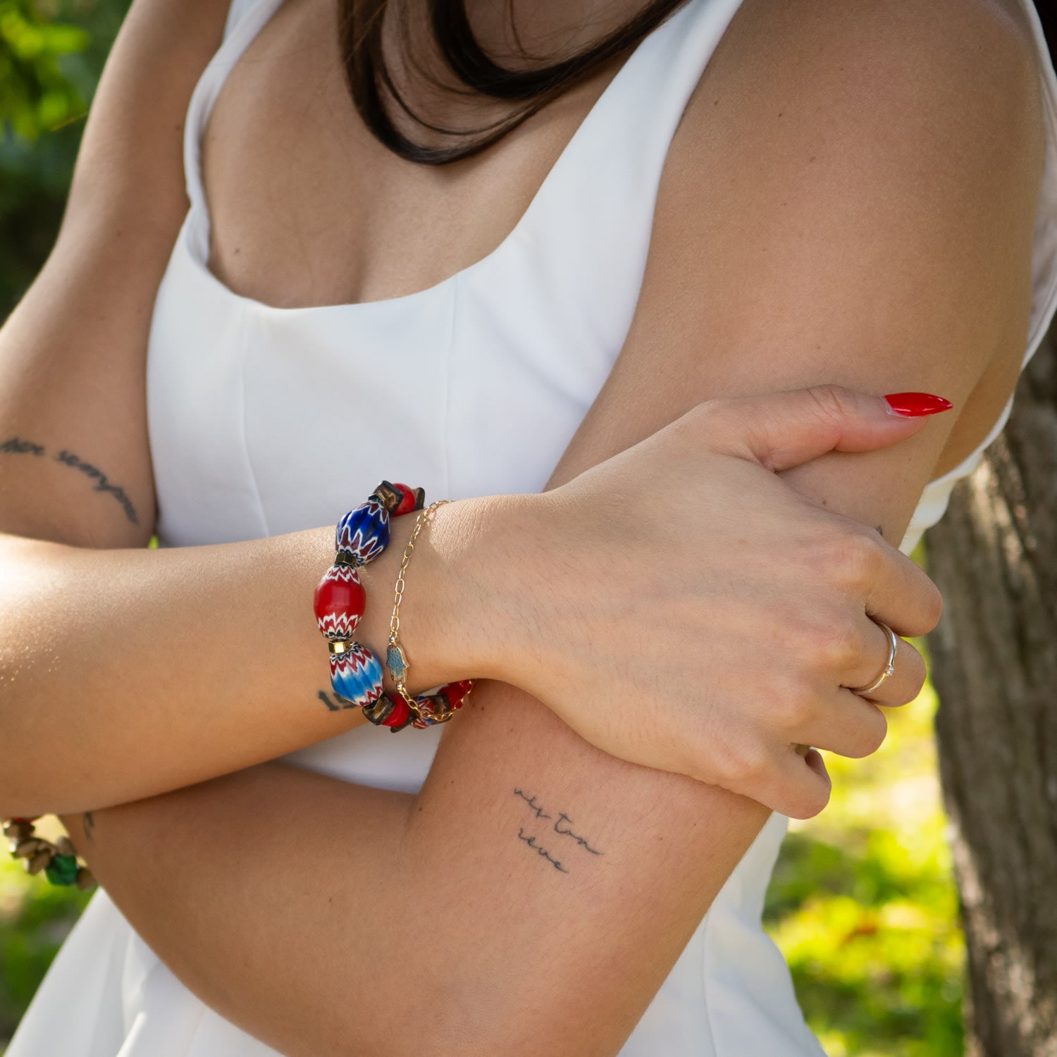 Colorful Beaded Bohemian Bracelet - Multicolor