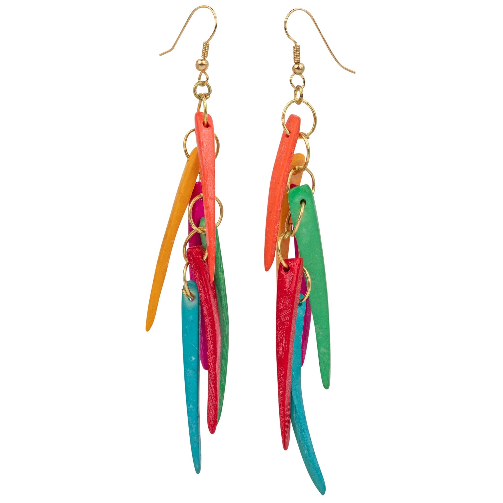 Colorful Peppers Vintage Earrings