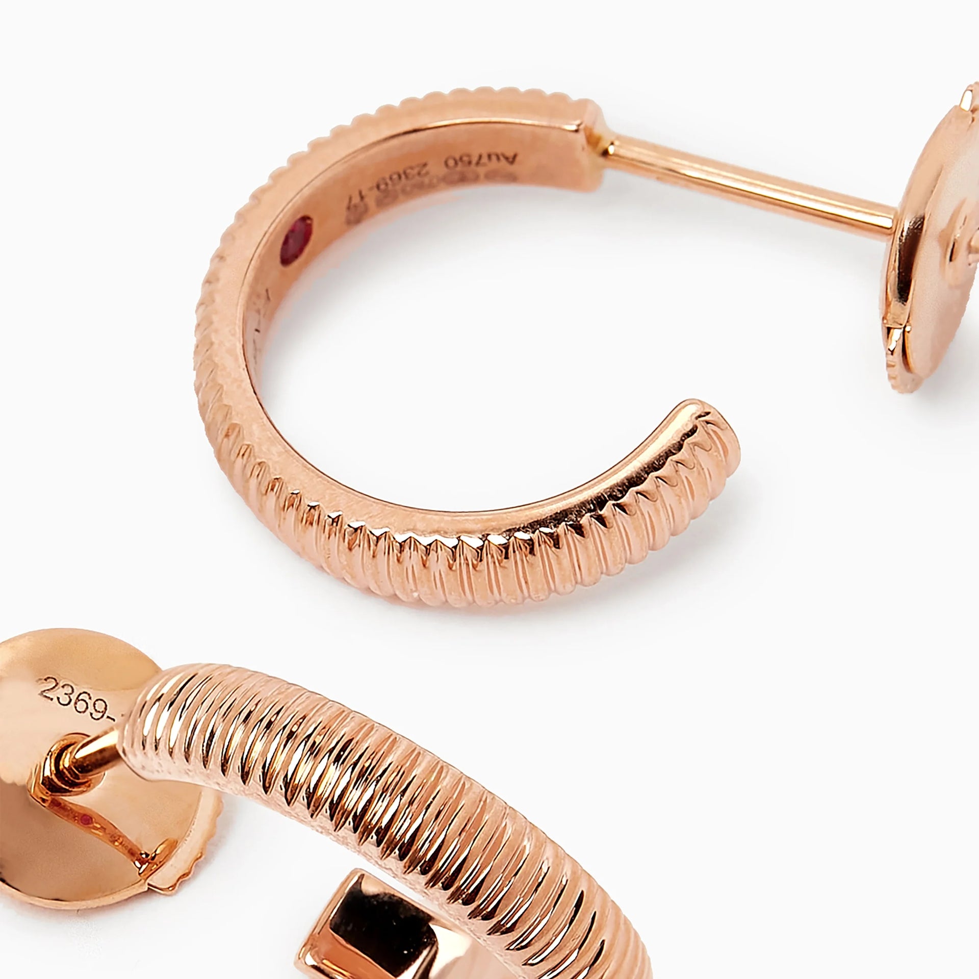 Fluted Hoop Earrings