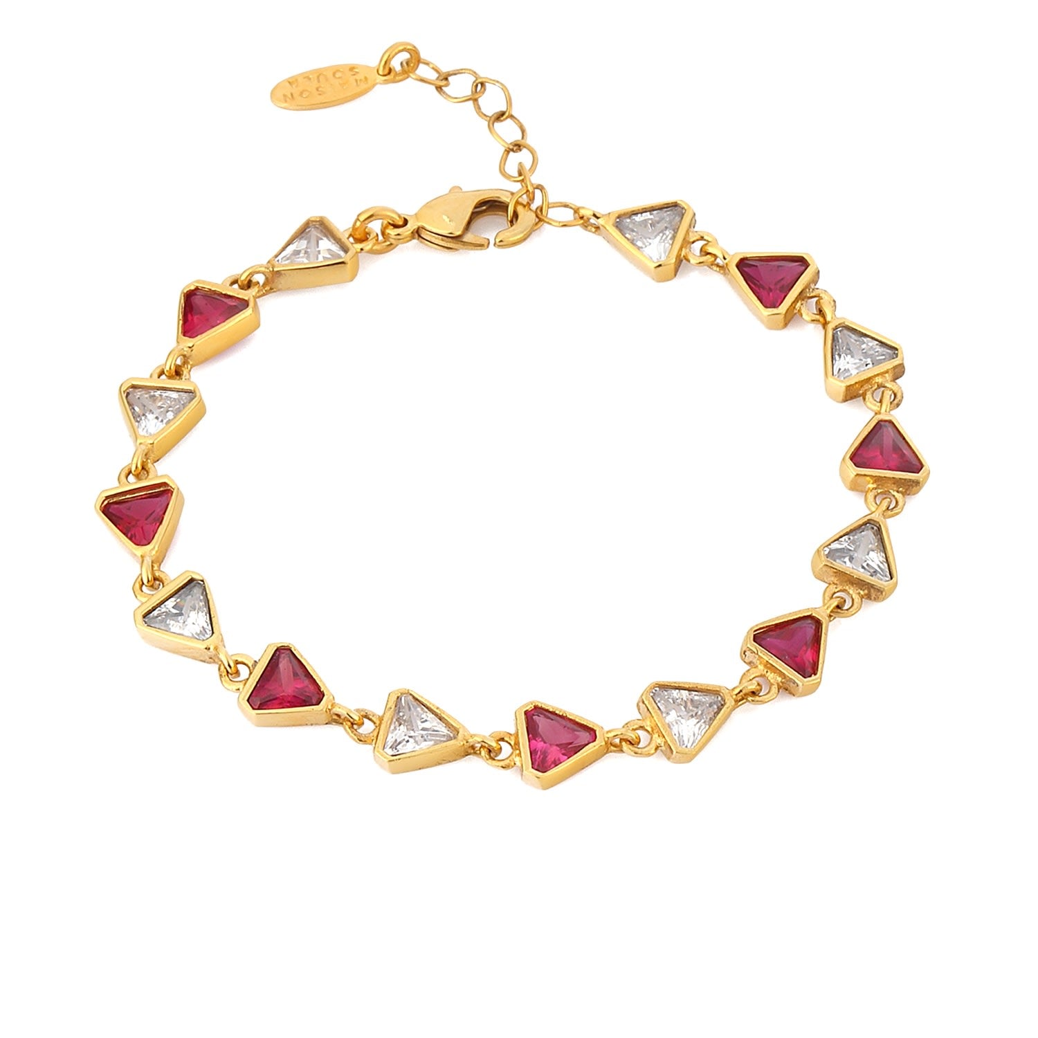 Comet Bracelet - Red & White