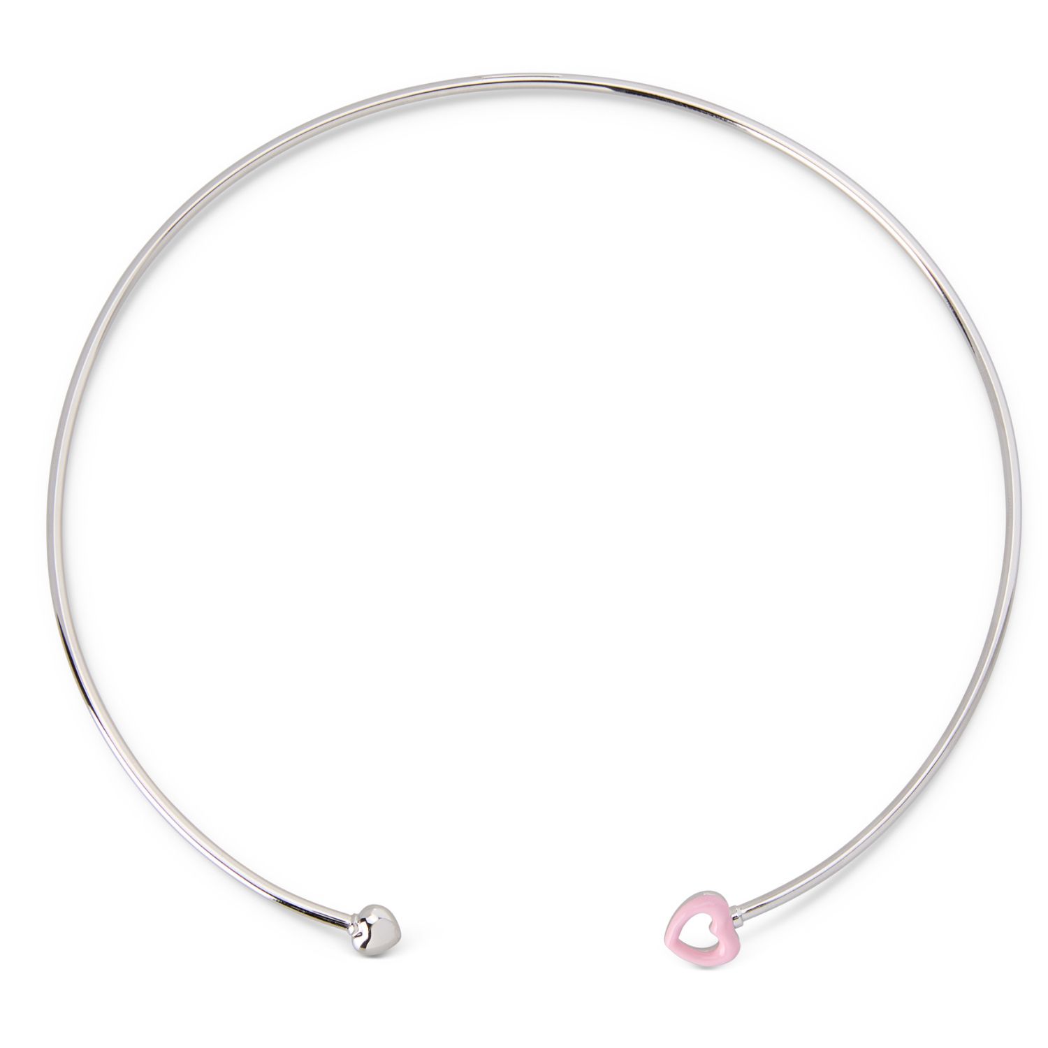Cometa Enamel Heart Choker - Recycled Silver