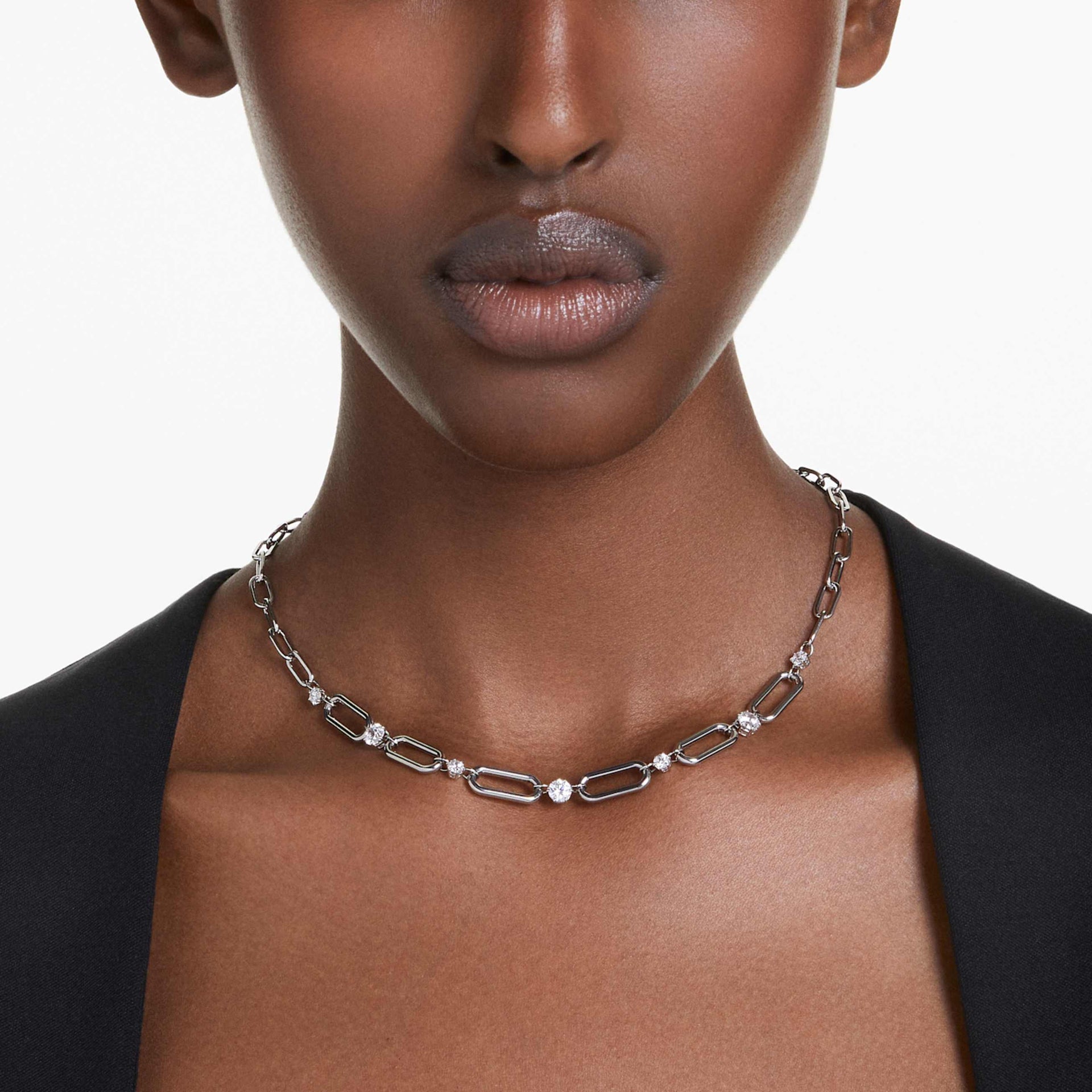 CONSTELLA NECKLACE WHITE RHODIUM PLATED