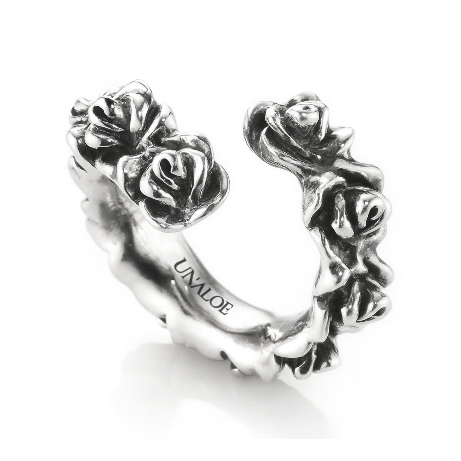 Contrary Ring Tarnished Sterling Silver