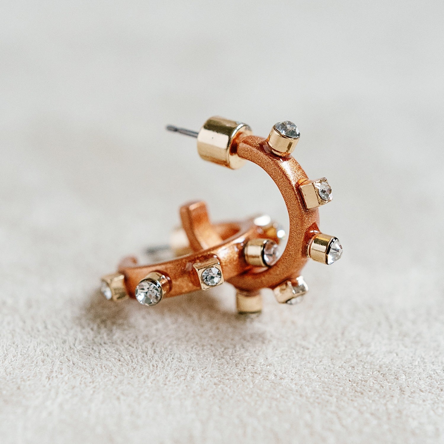 Copper Metal Mini Hoop