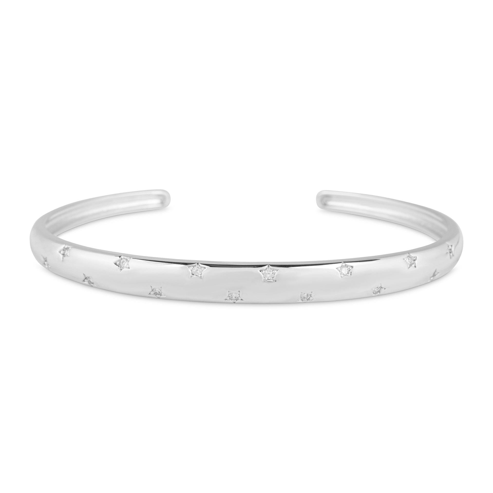 Starry Night Bangle In Silver