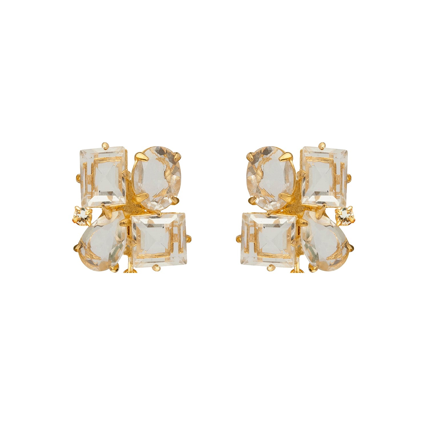 Cora Studs Clear Quartz