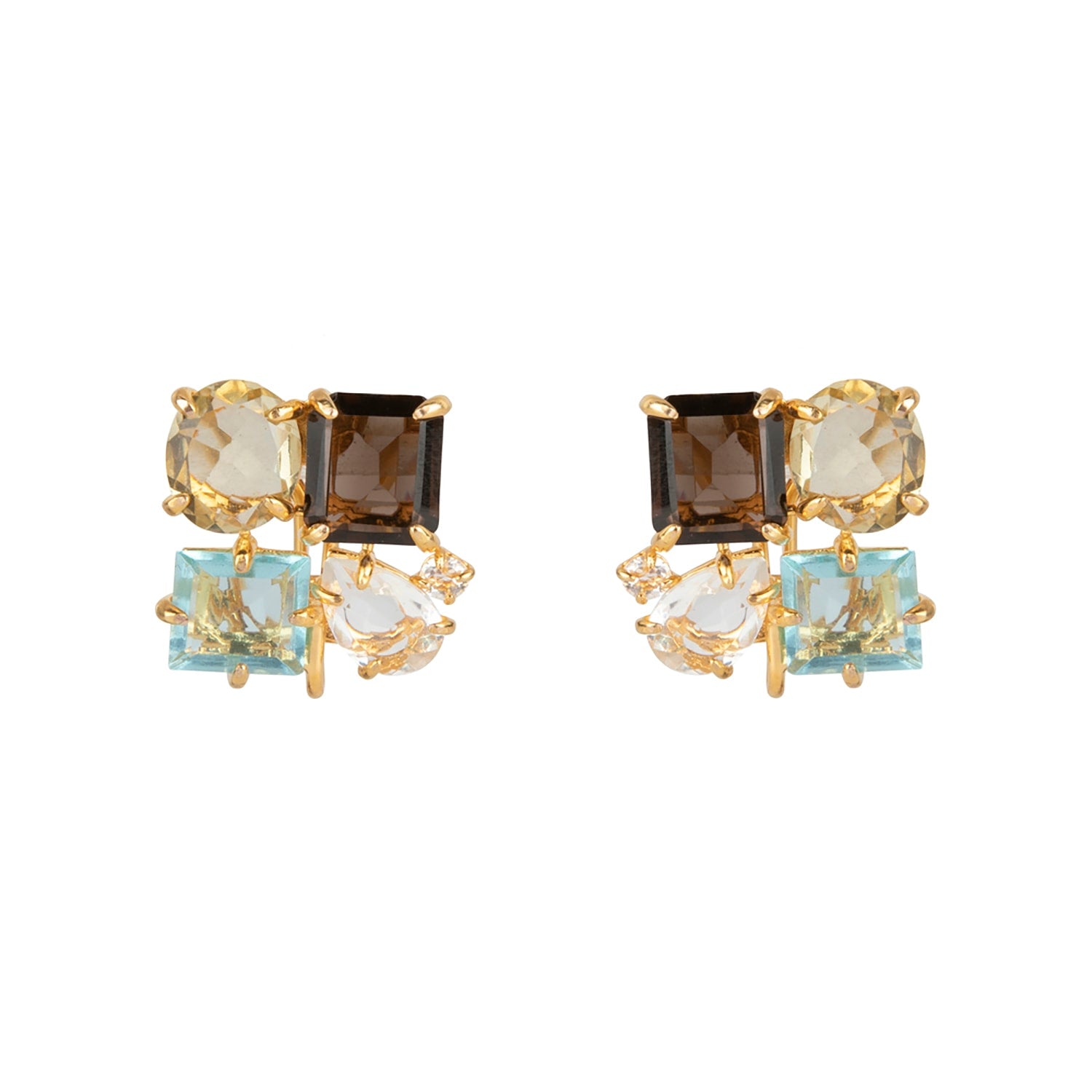 Cora Studs Smoky Quartz