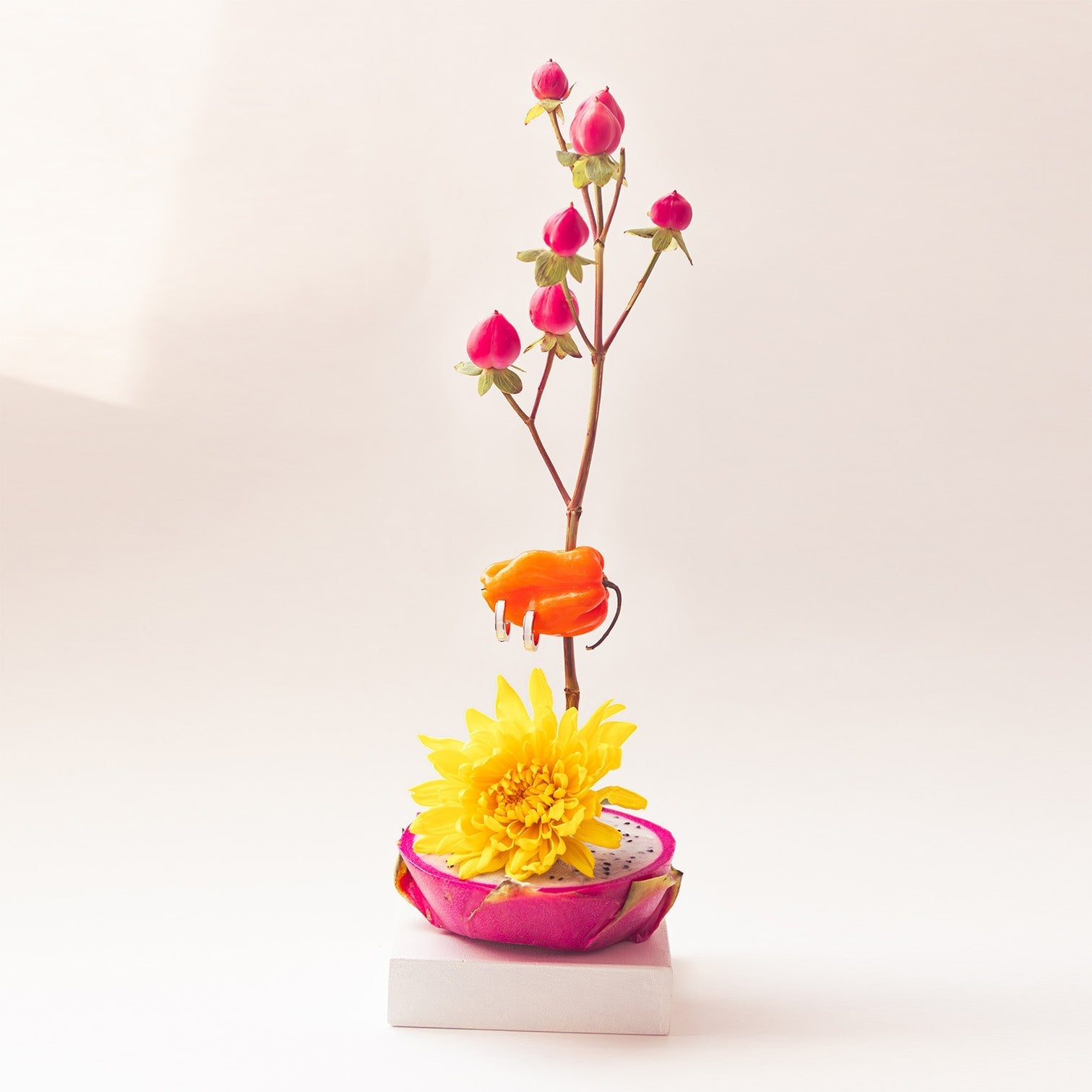 Count Me In Earrings - Small Gold Vermeil Huggie Earrings With White Enamel Accent