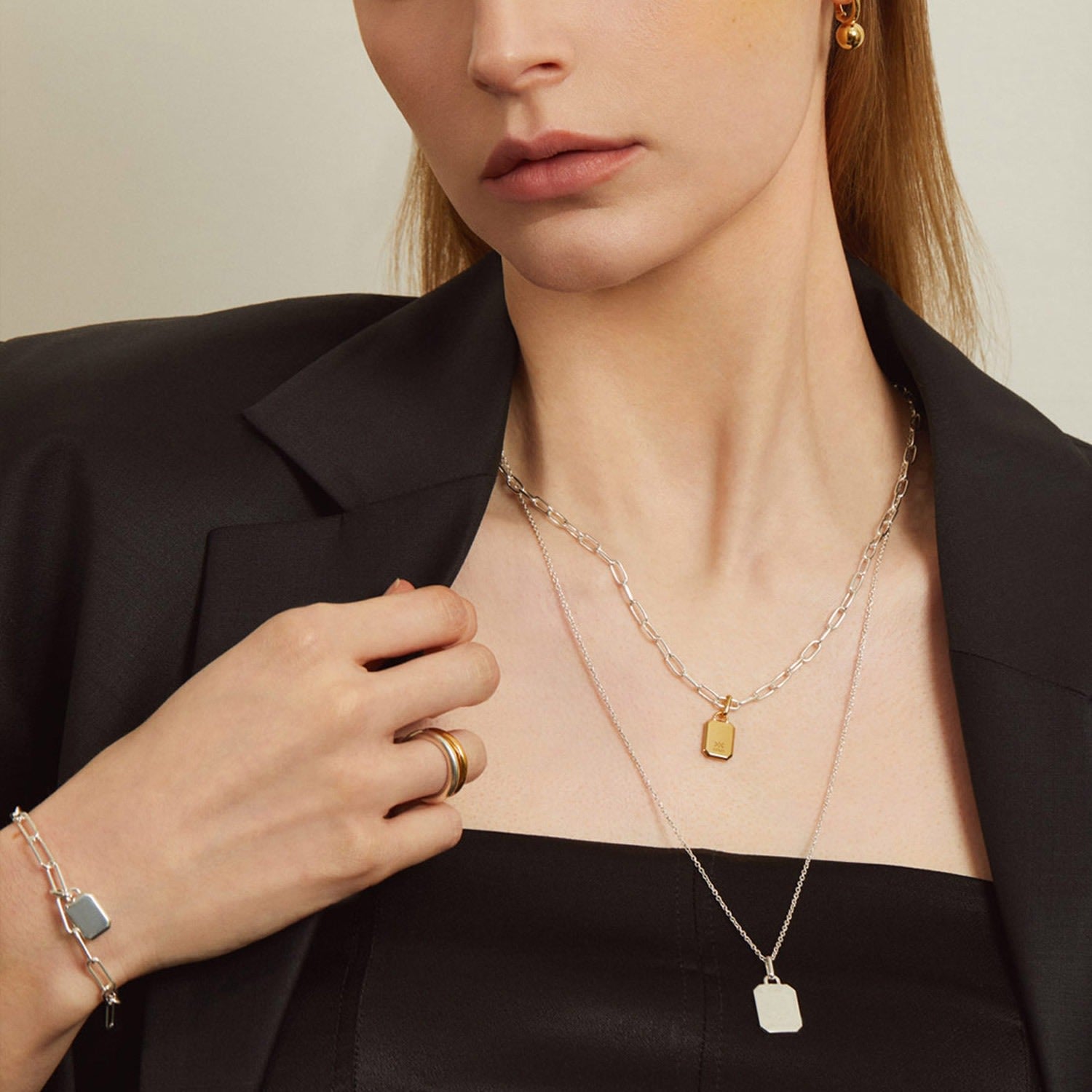 Silver Periapt Pendant Necklace
