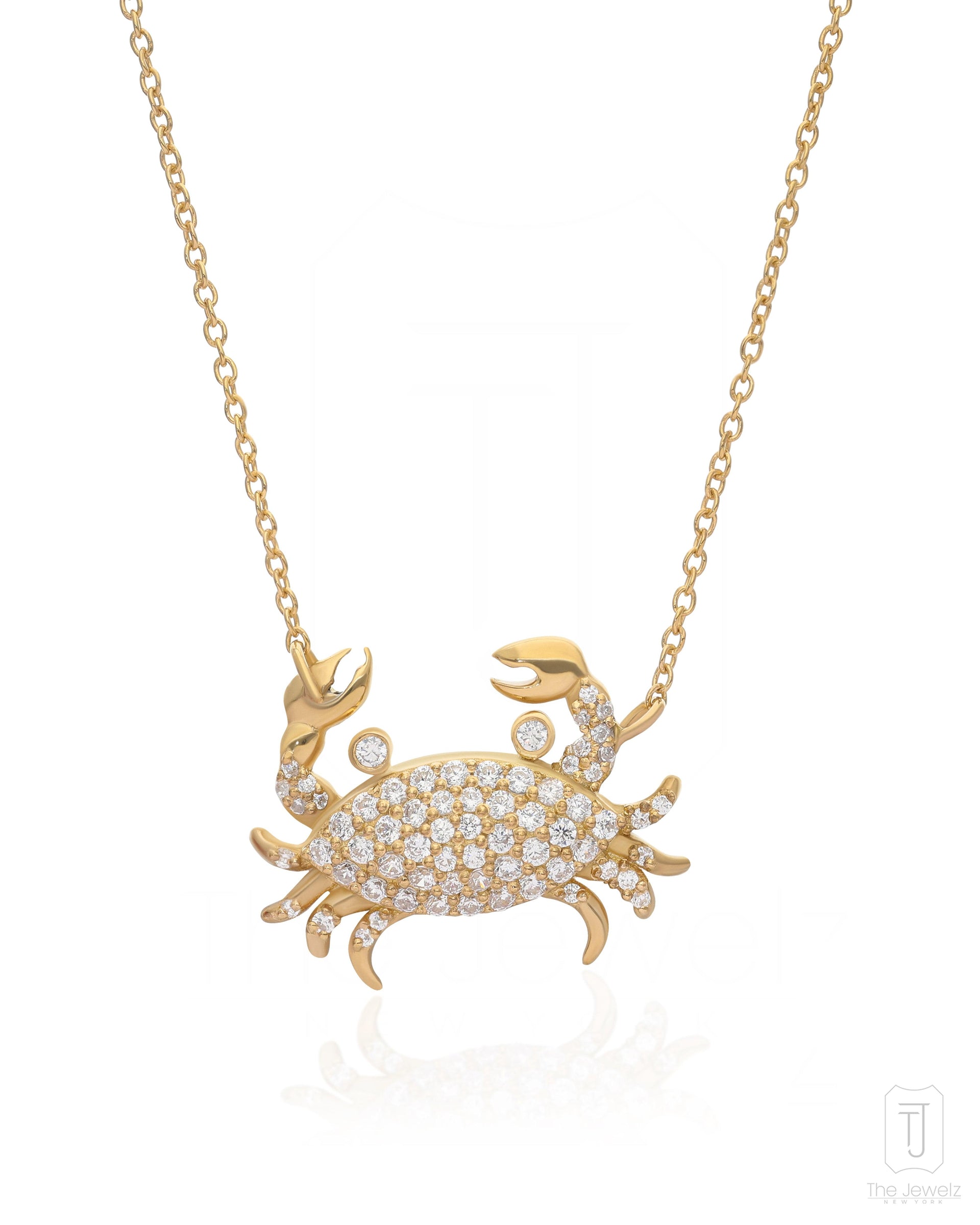 Tidekeeper' Sterling Silver Crab Necklace For Women