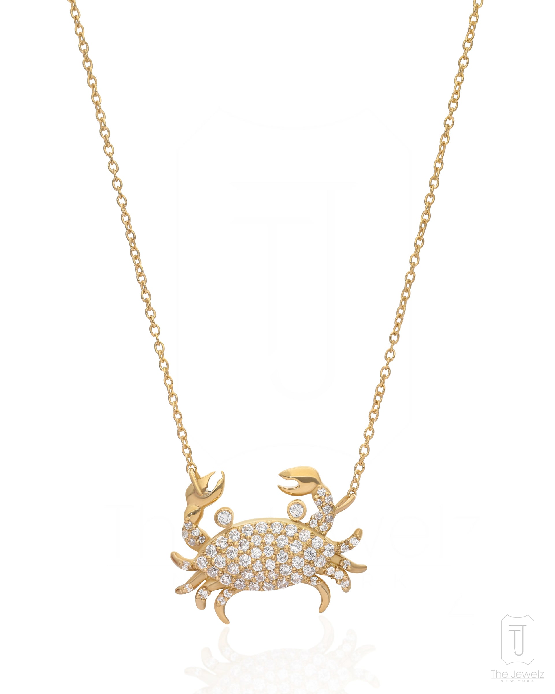 Tidekeeper' Sterling Silver Crab Necklace For Women