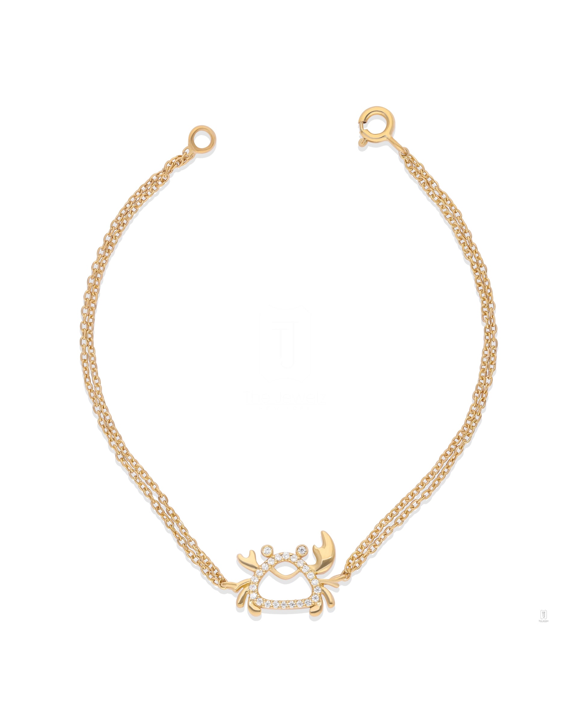 Crablet Whisper Charm Bracelet 925 Silver