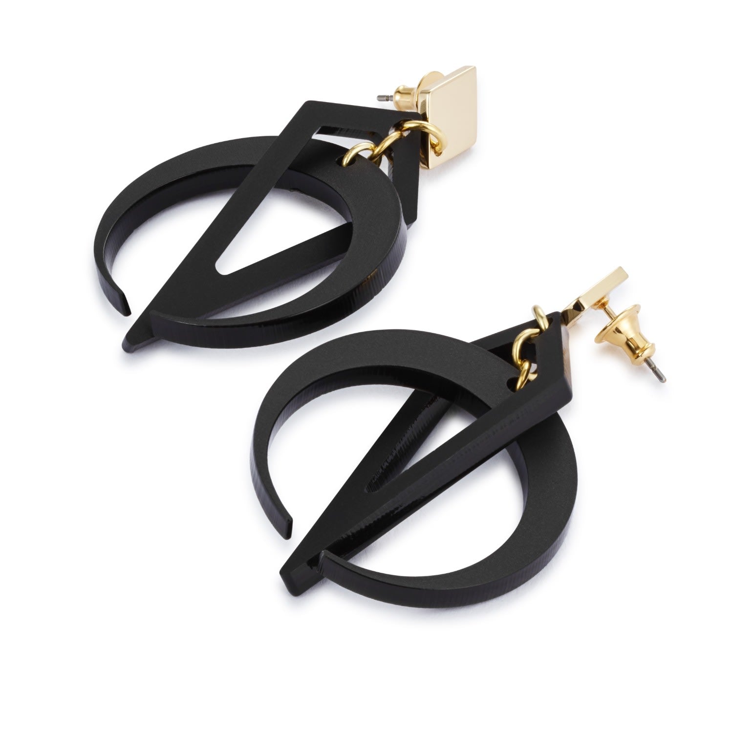 Crescent Hoops - Black
