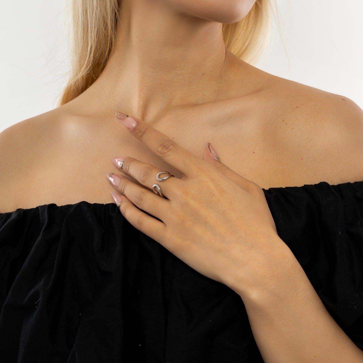 Horseshoe Silver Wrap Ring