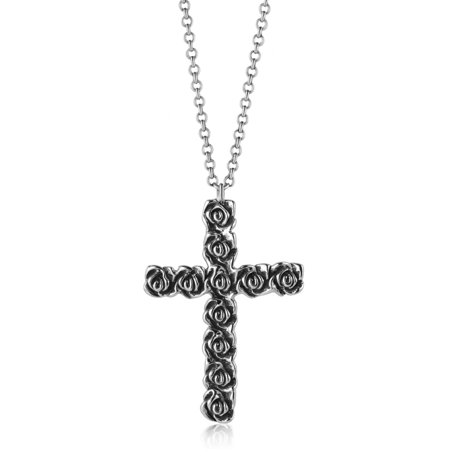 Cross Belive Necklace In Sterling Silver - Elegant Jewelry For Women