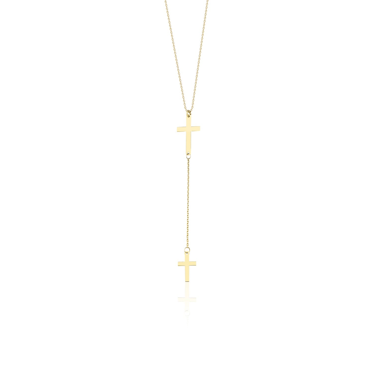 Cross Lariat Necklace