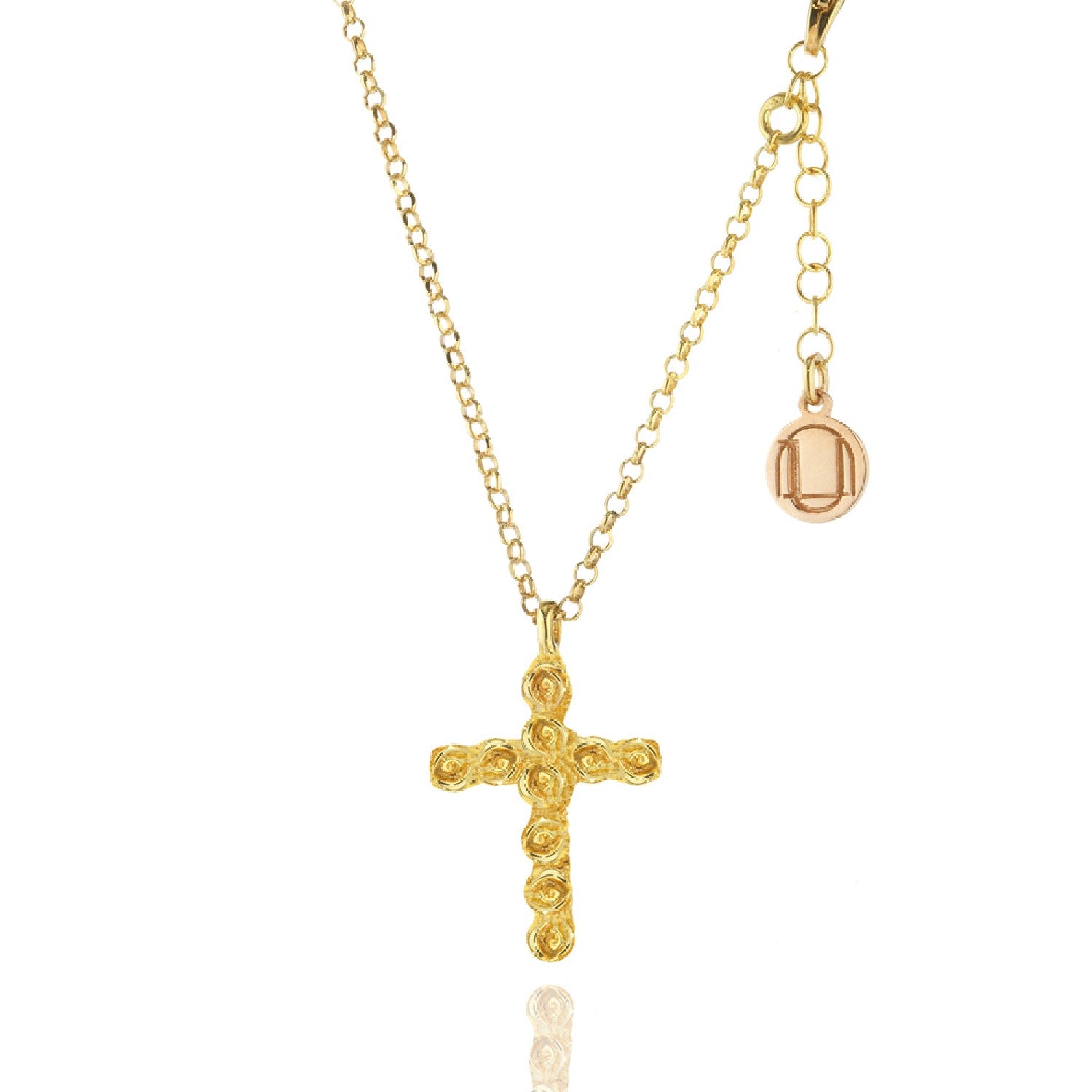 Cross Vanity Necklace Gold-Plated