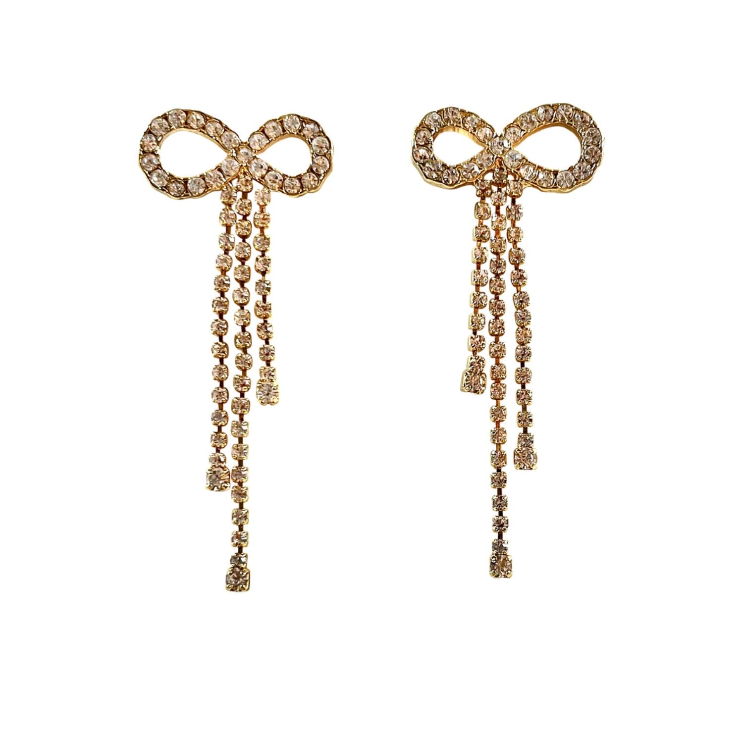 Crystal Bow Earrings