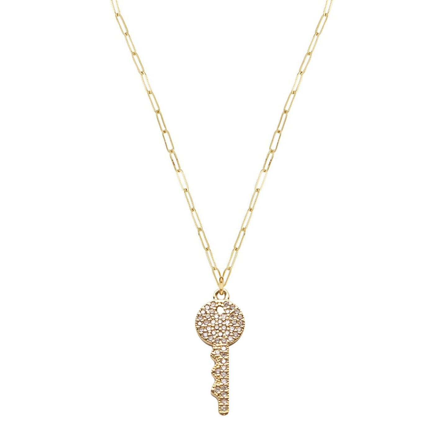 Crystal Key Necklace