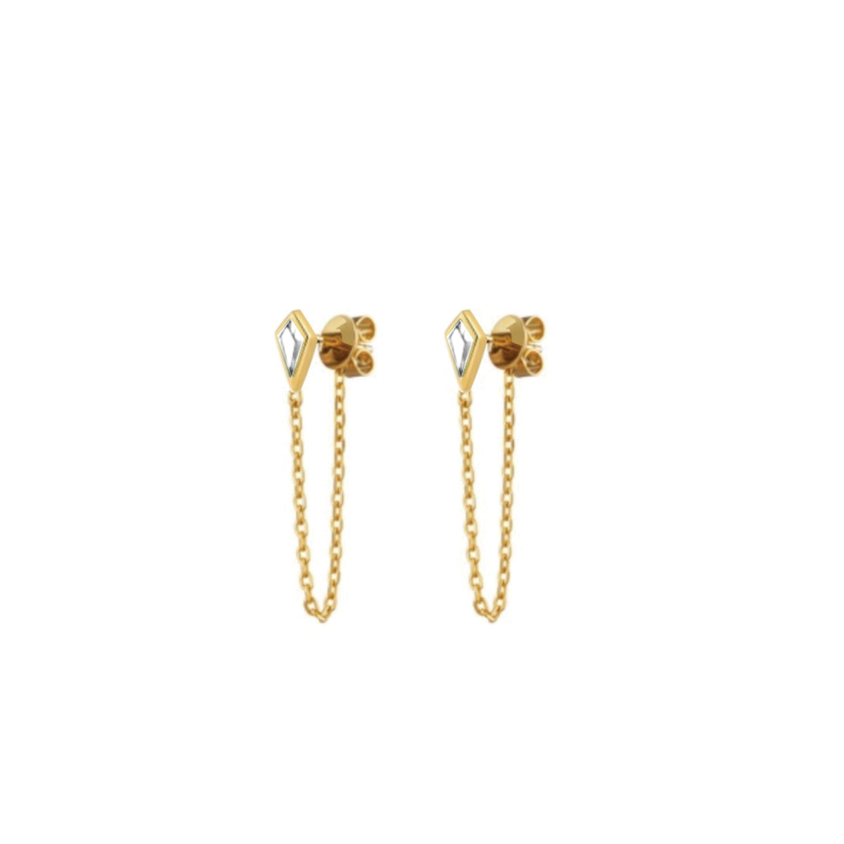 Crystal Kite Earrings - Clear