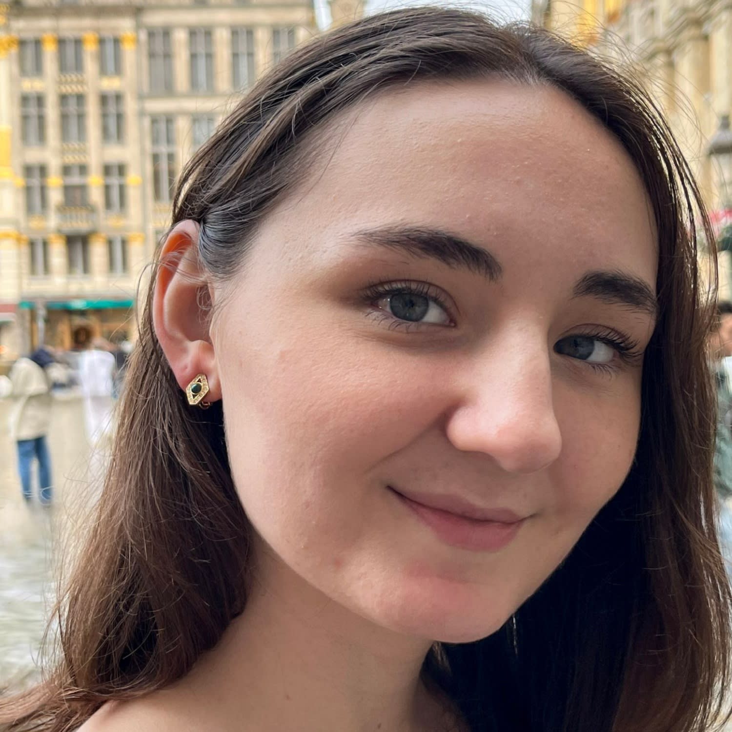 Crystal & Malachite Gold Clip On Earrings, Series Gem Flakes