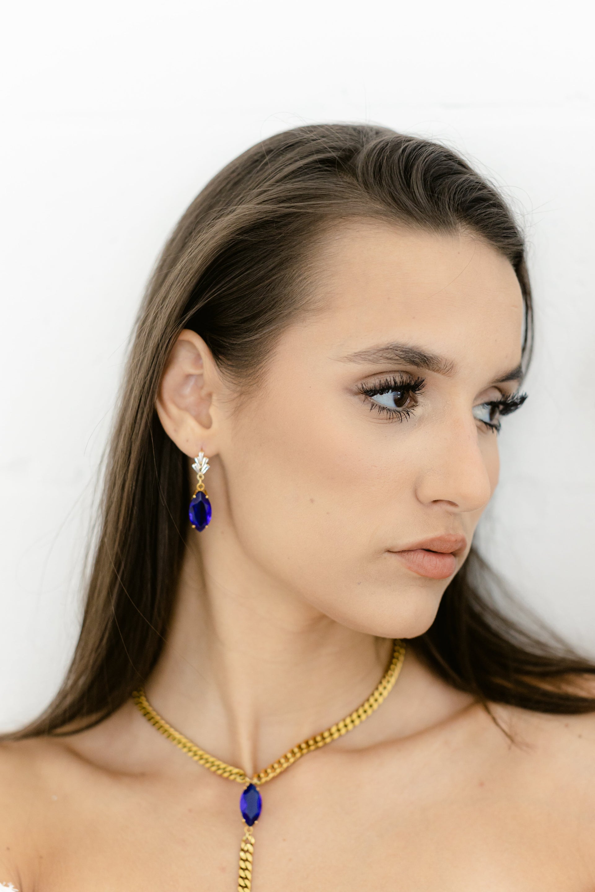 Marquise Lariat - Blue