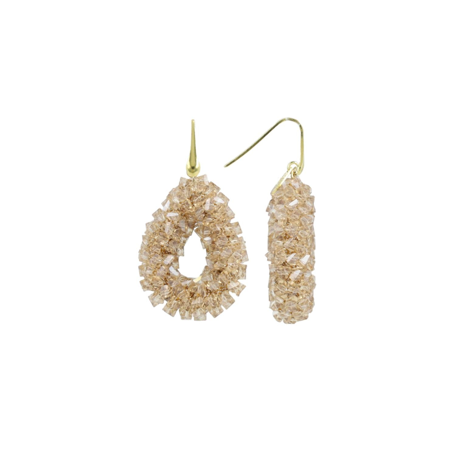 Crystal Nude Earrings Marieke Drop S Raw