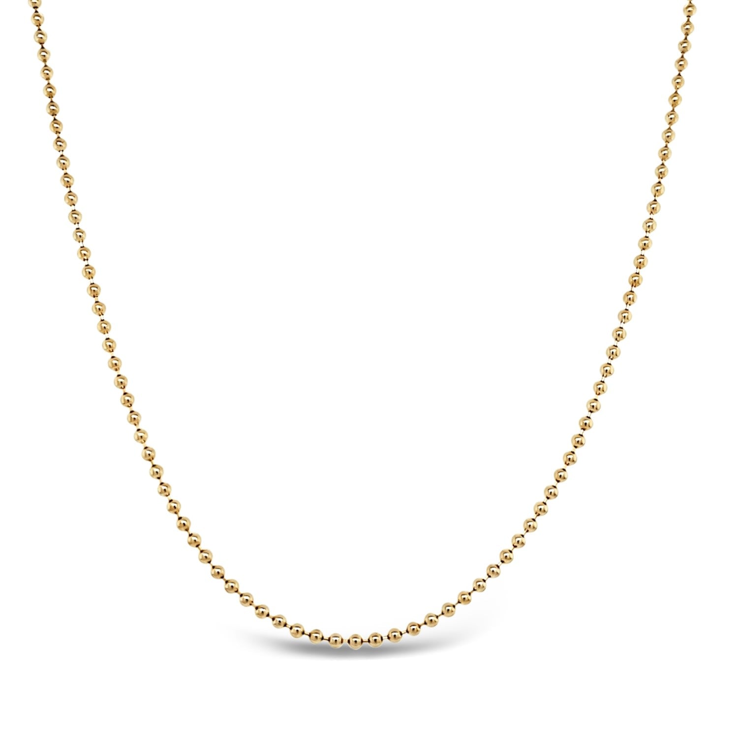 Beaded Chain Necklace - Gold