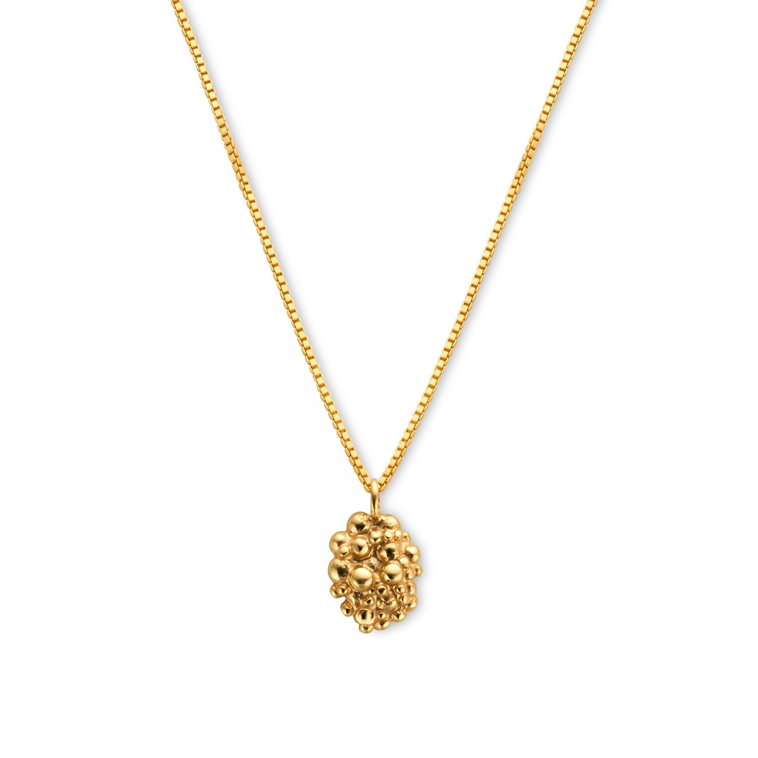 Céleste Deux Oval Necklace Gold